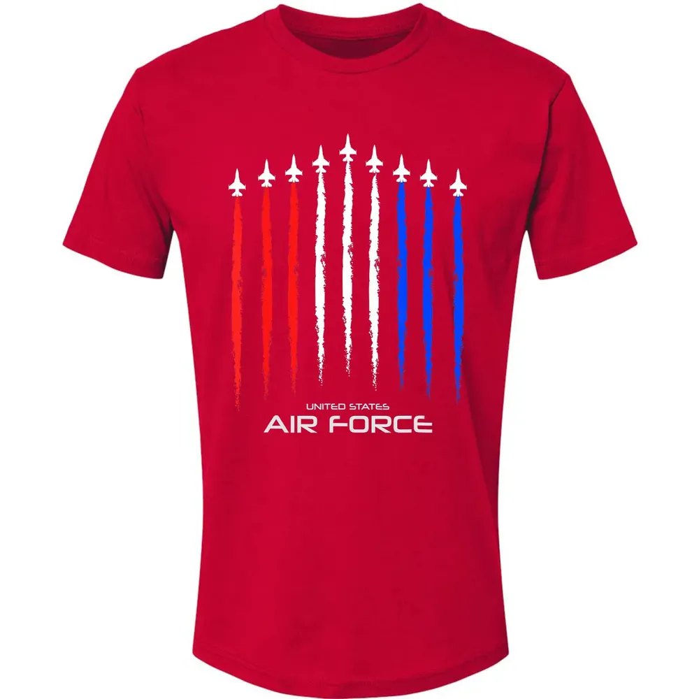 Air Force US Veterans 4th of July    American Flag Premium Unisex T-shirt - 6