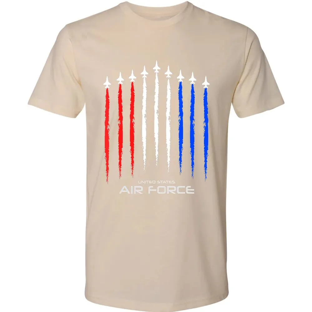 Air Force US Veterans 4th of July    American Flag Premium Unisex T-shirt - 13