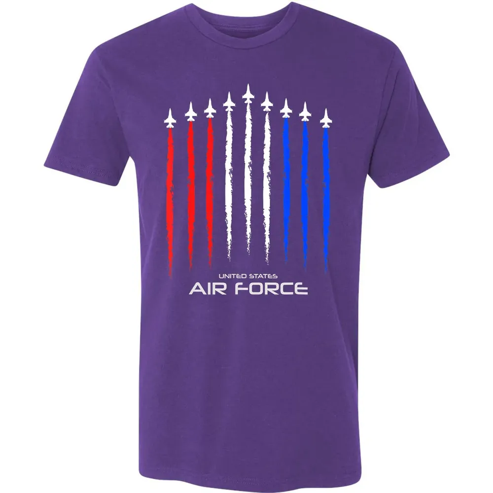 Air Force US Veterans 4th of July    American Flag Premium Unisex T-shirt - 7
