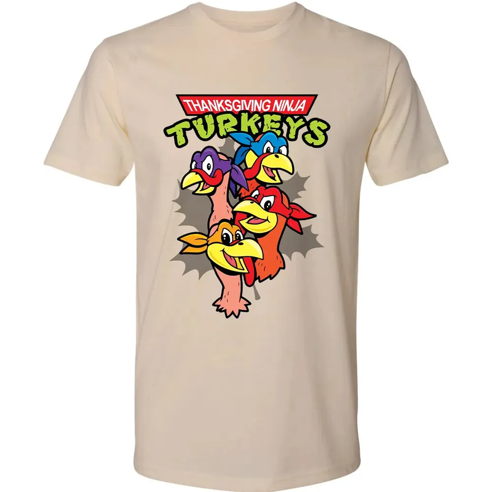 Thanksgiving Ninja Turkey Premium Unisex T-shirt - 2
