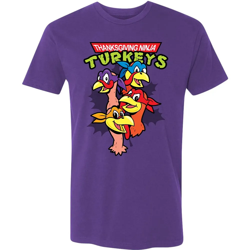 Thanksgiving Ninja Turkey Premium Unisex T-shirt - 7