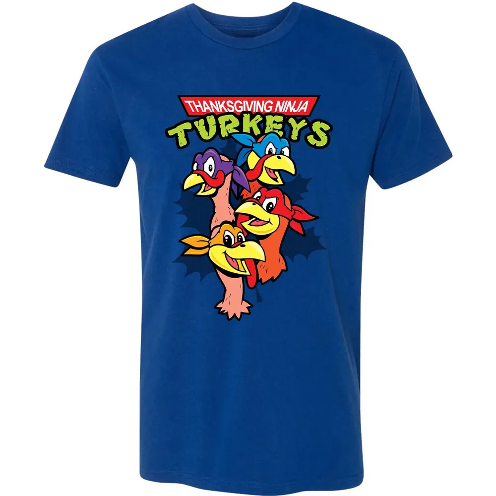 Thanksgiving Ninja Turkey Premium Unisex T-shirt - 10