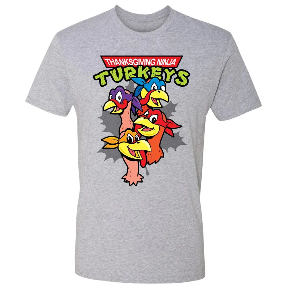 Thanksgiving Ninja Turkey Premium Unisex T-shirt - 9