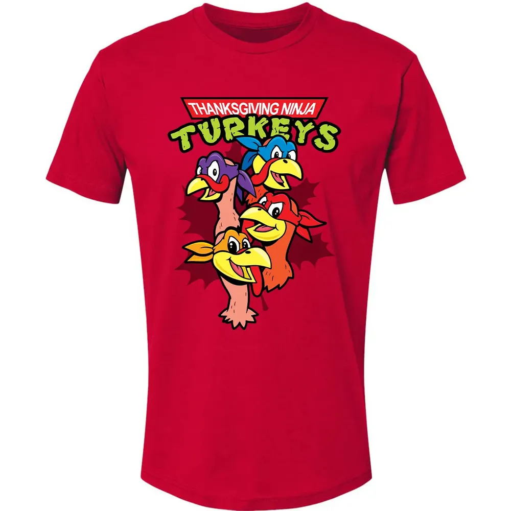 Thanksgiving Ninja Turkey Premium Unisex T-shirt - 6