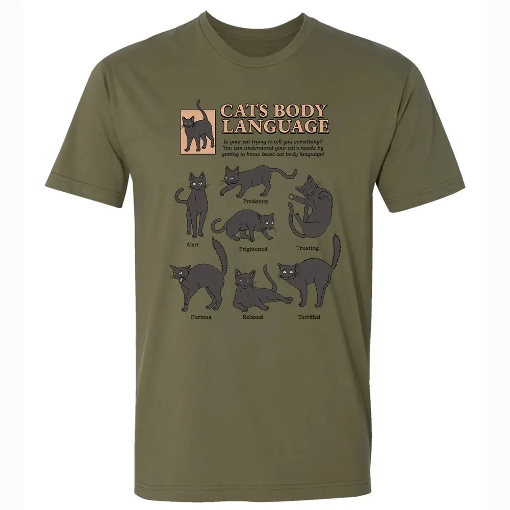 Cats Body Language Premium Unisex T-shirt - 5