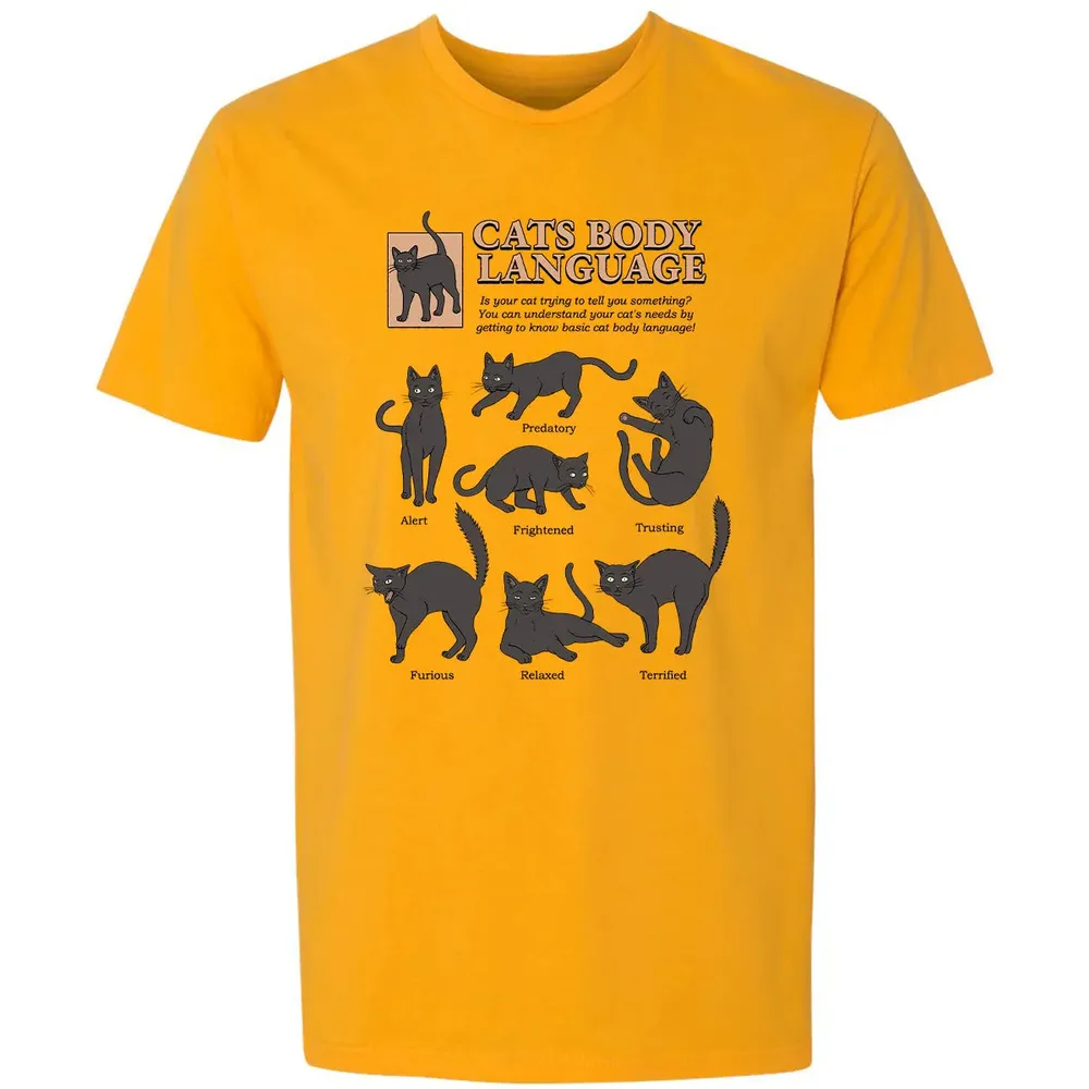 Cats Body Language Premium Unisex T-shirt - 11