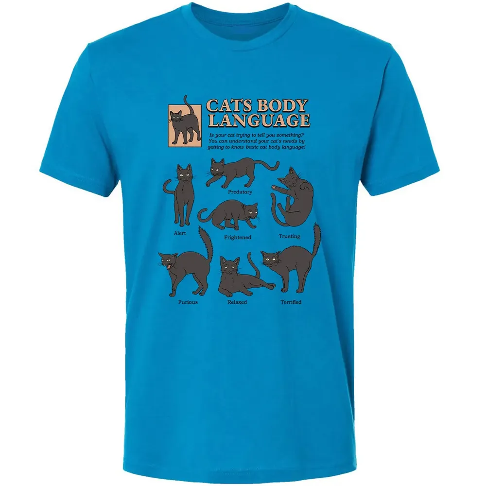 Cats Body Language Premium Unisex T-shirt - 4