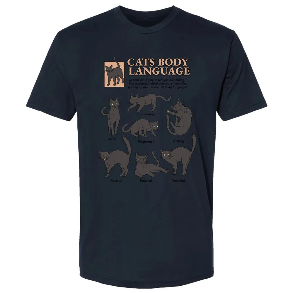 Cats Body Language Premium Unisex T-shirt - 13