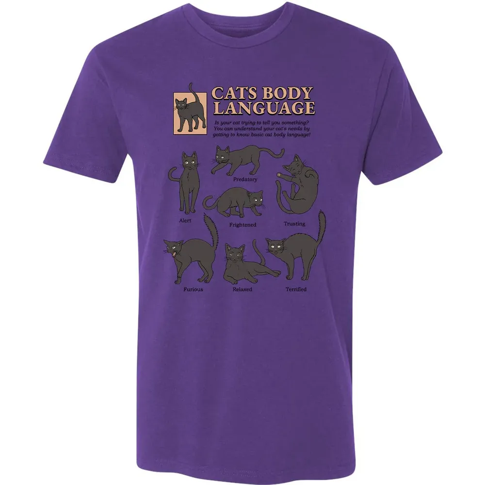 Cats Body Language Premium Unisex T-shirt - 7