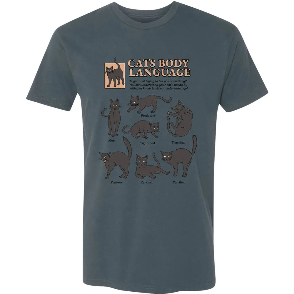 Cats Body Language Premium Unisex T-shirt - 14