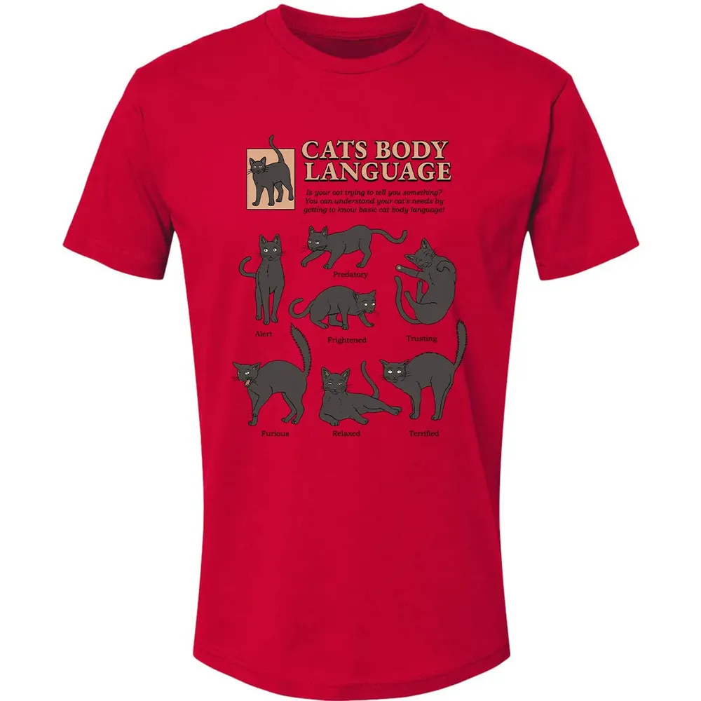 Cats Body Language Premium Unisex T-shirt - 6