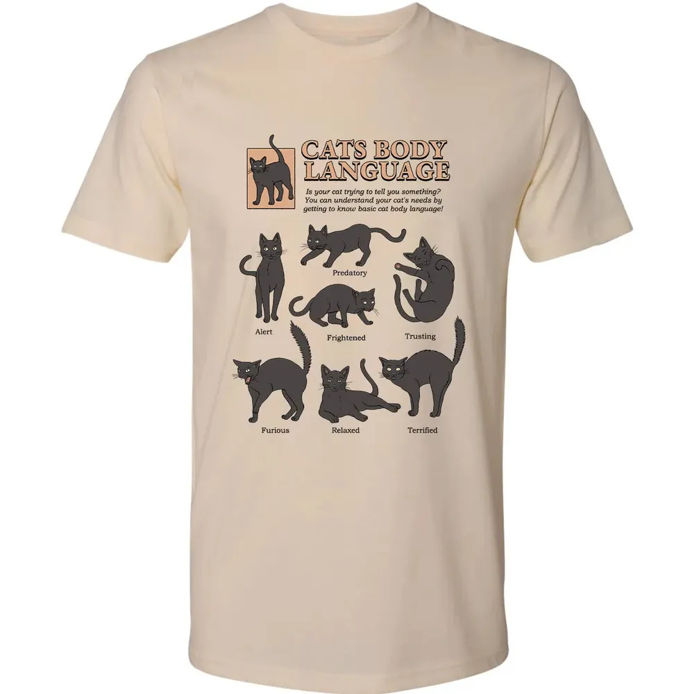 Cats Body Language Premium Unisex T-shirt - 2