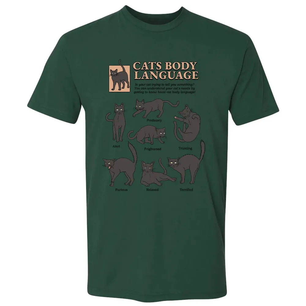 Cats Body Language Premium Unisex T-shirt - 12