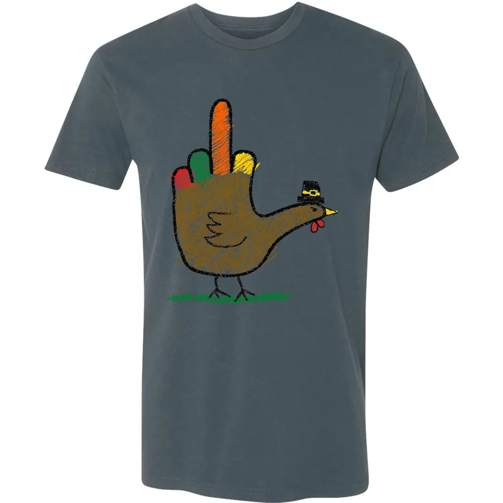 Mid Finger Thanksgiving Premium Unisex T-shirt - 14
