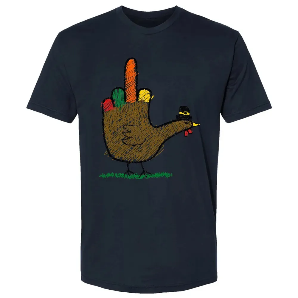 Mid Finger Thanksgiving Premium Unisex T-shirt - 13