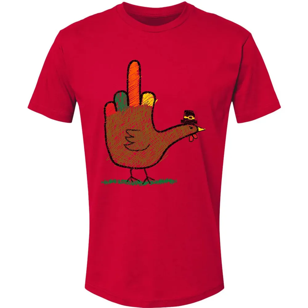 Mid Finger Thanksgiving Premium Unisex T-shirt - 6