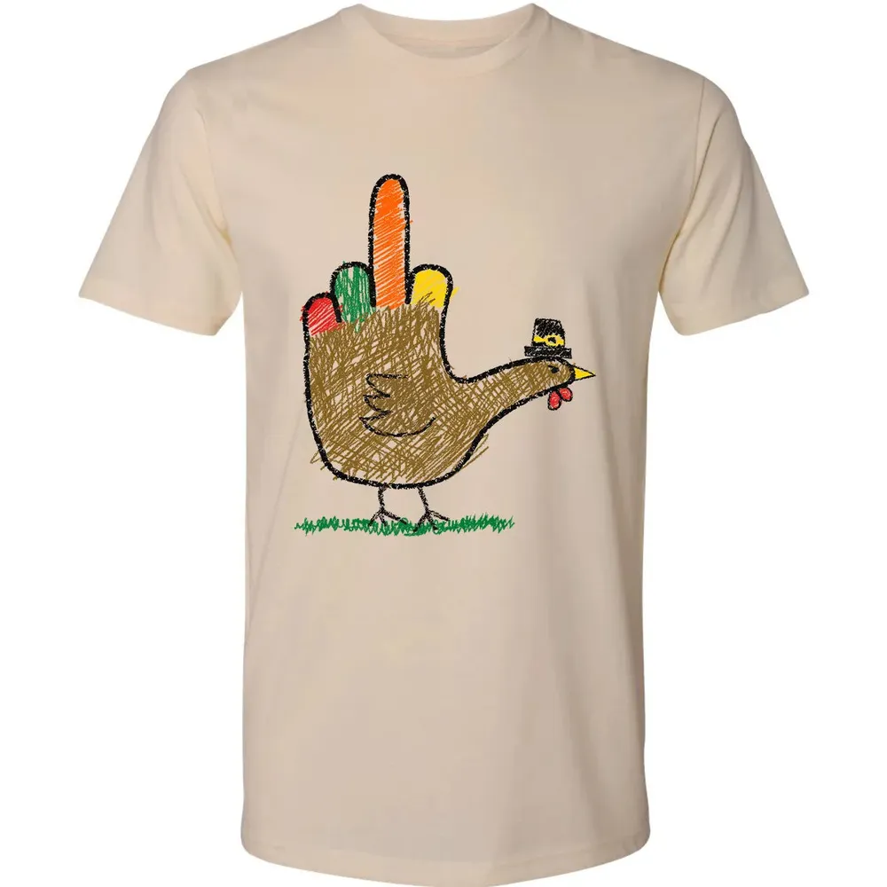 Mid Finger Thanksgiving Premium Unisex T-shirt - 2