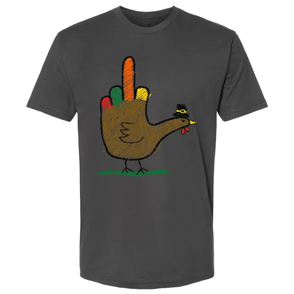 Mid Finger Thanksgiving Premium Unisex T-shirt - 8