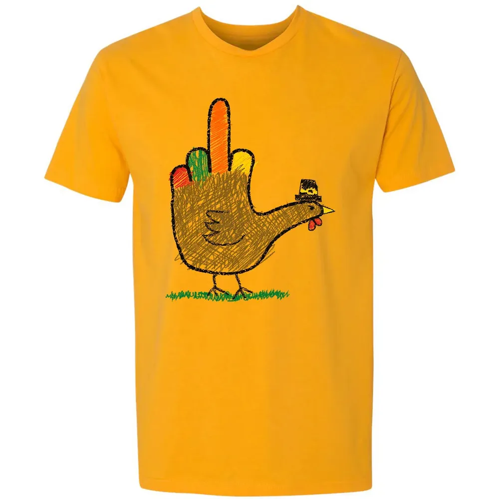 Mid Finger Thanksgiving Premium Unisex T-shirt - 11