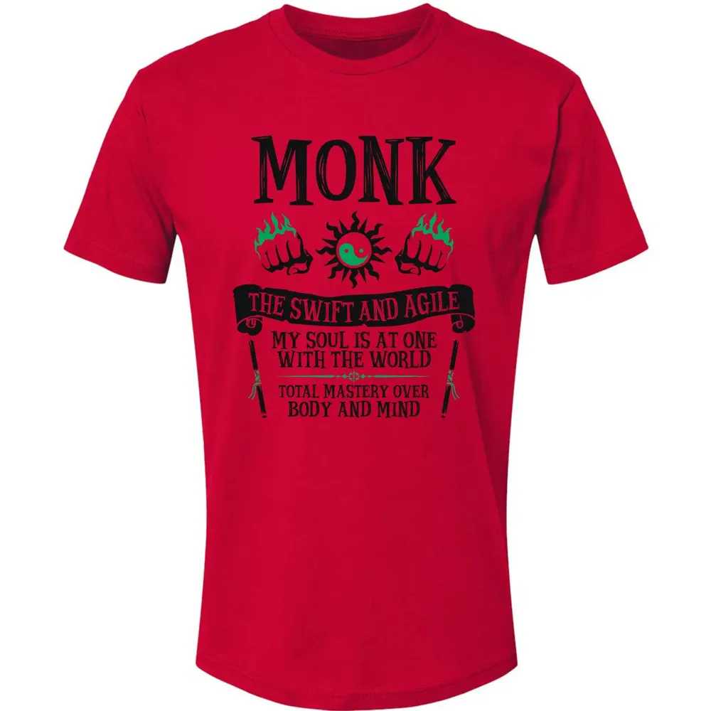 MONK, THE SWIFT AND AGILE (Black) Premium Unisex T-shirt - 6