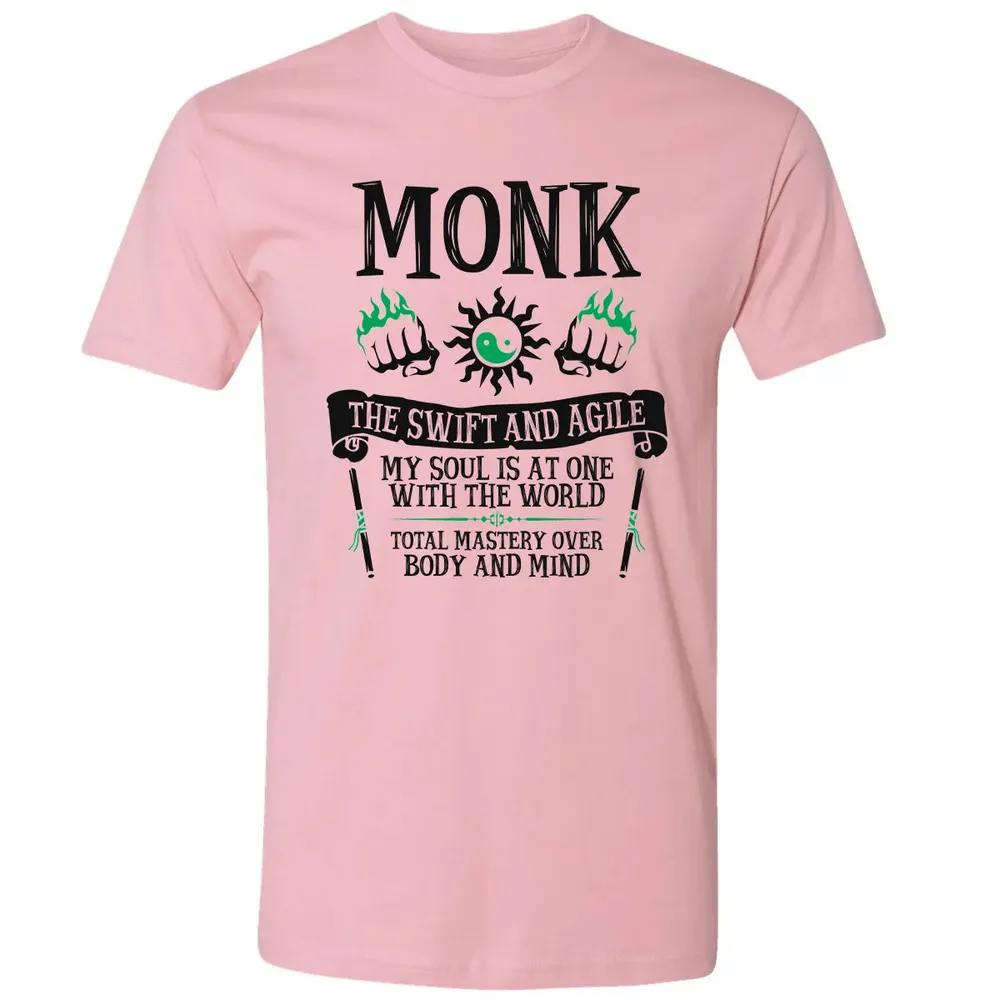MONK, THE SWIFT AND AGILE (Black) Premium Unisex T-shirt - 3