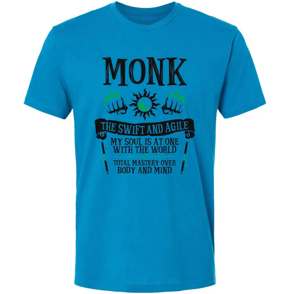MONK, THE SWIFT AND AGILE (Black) Premium Unisex T-shirt - 4
