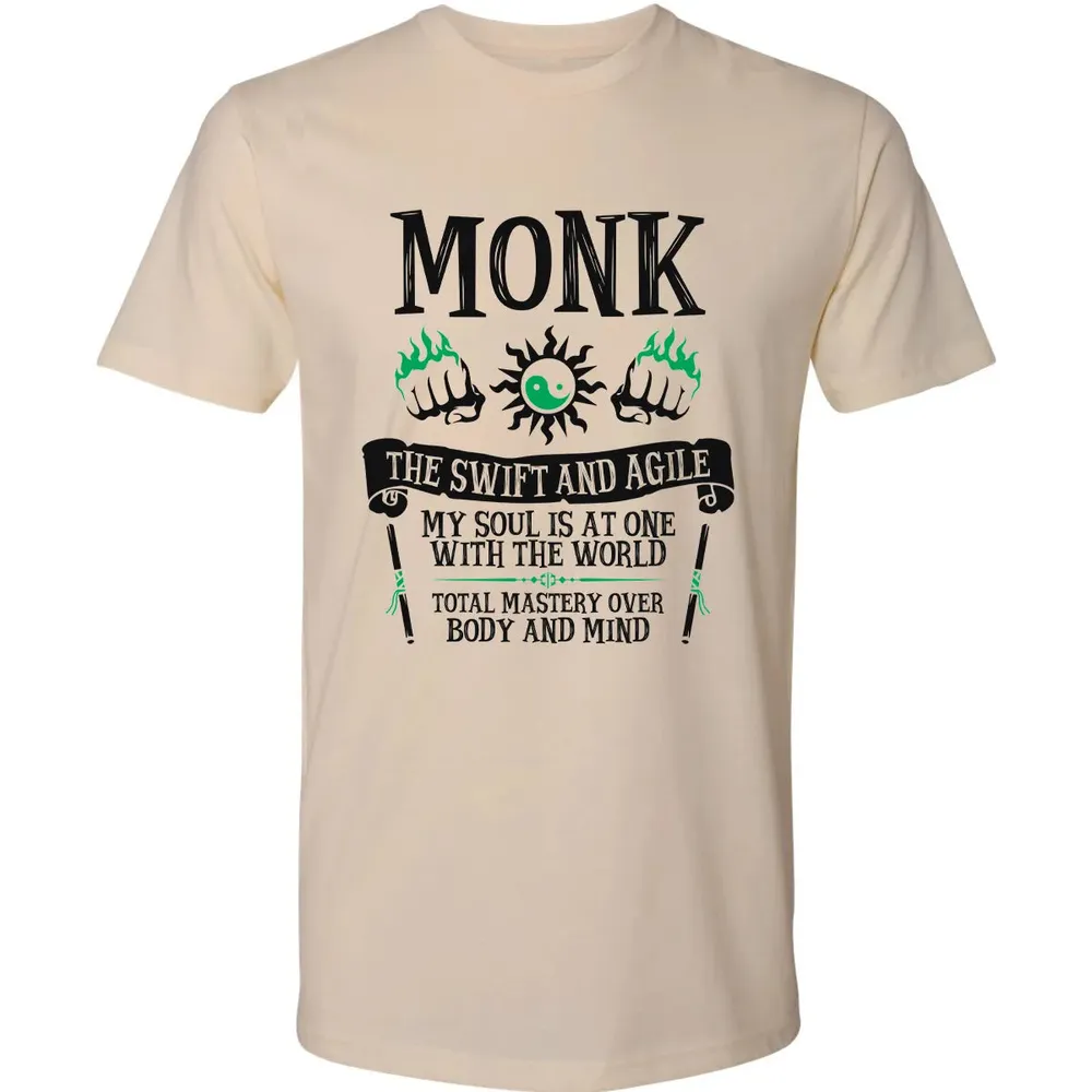 MONK, THE SWIFT AND AGILE (Black) Premium Unisex T-shirt - 2