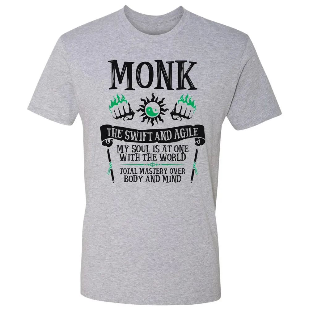 MONK, THE SWIFT AND AGILE (Black) Premium Unisex T-shirt - 9