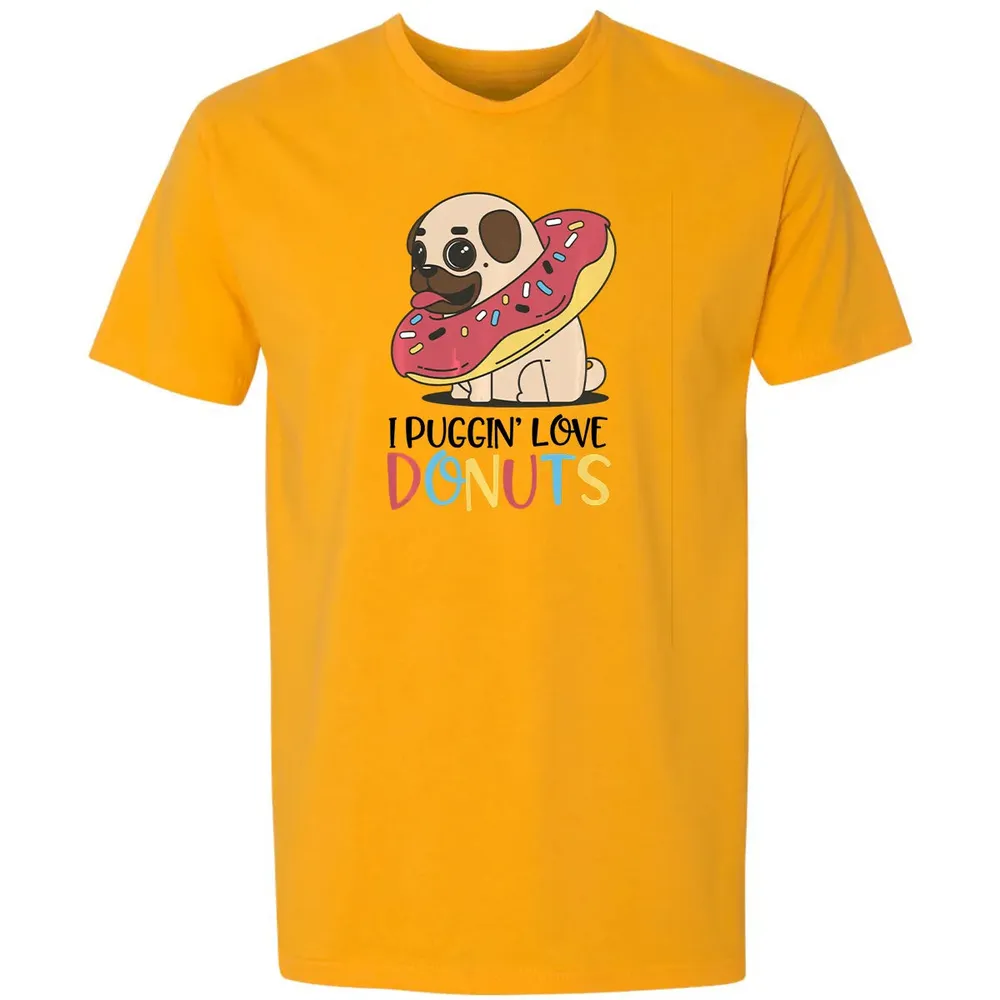 I Puggin Love Donuts Gift Pug Donut  Sweat Premium Unisex T-shirt - 11