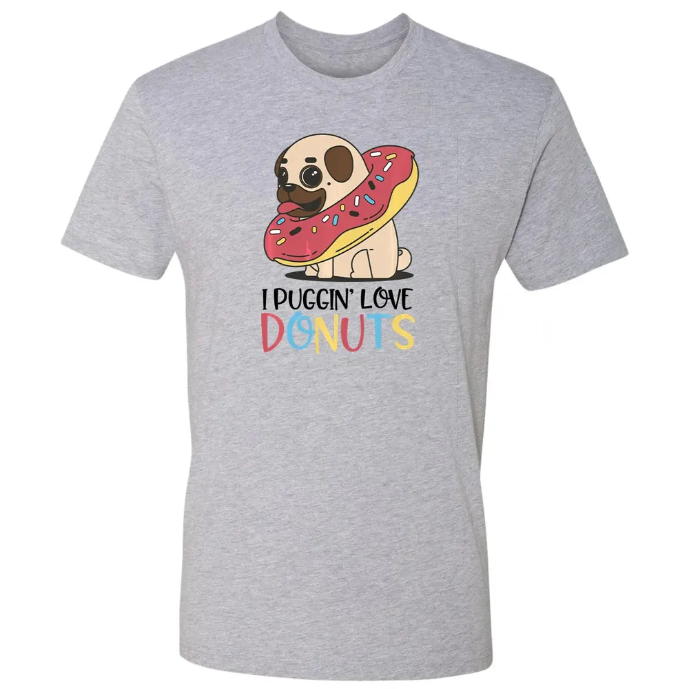 I Puggin Love Donuts Gift Pug Donut  Sweat Premium Unisex T-shirt - 9