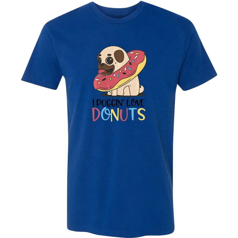 I Puggin Love Donuts Gift Pug Donut  Sweat Premium Unisex T-shirt - 10