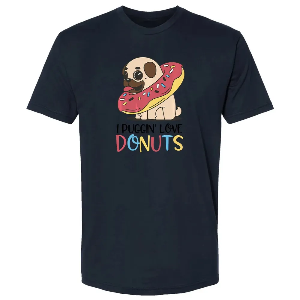 I Puggin Love Donuts Gift Pug Donut  Sweat Premium Unisex T-shirt - 13