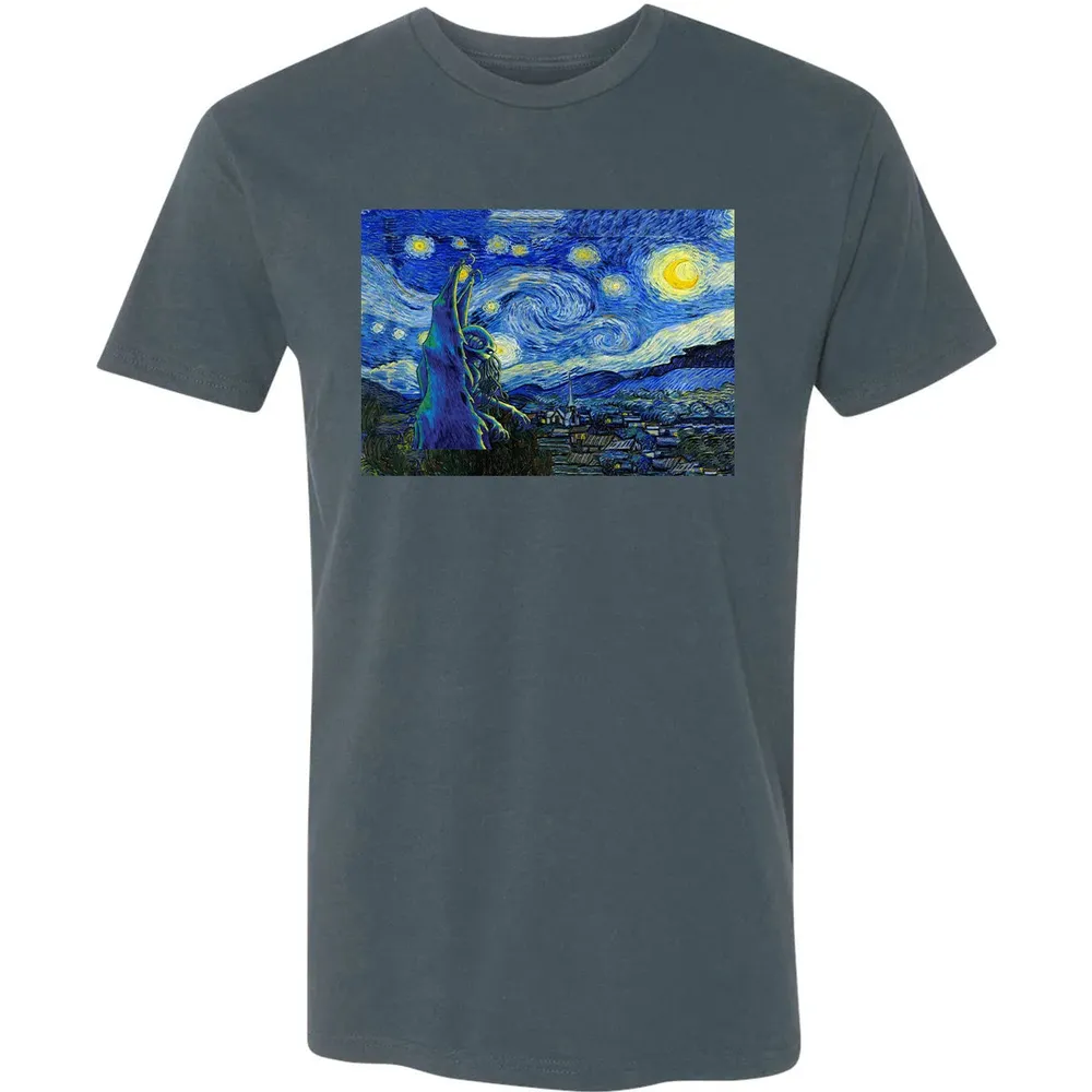 Cthulhu In Starry Night Premium Unisex T-shirt - 14