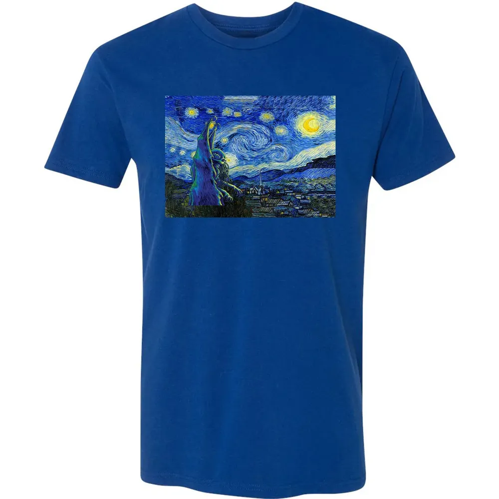 Cthulhu In Starry Night Premium Unisex T-shirt - 10