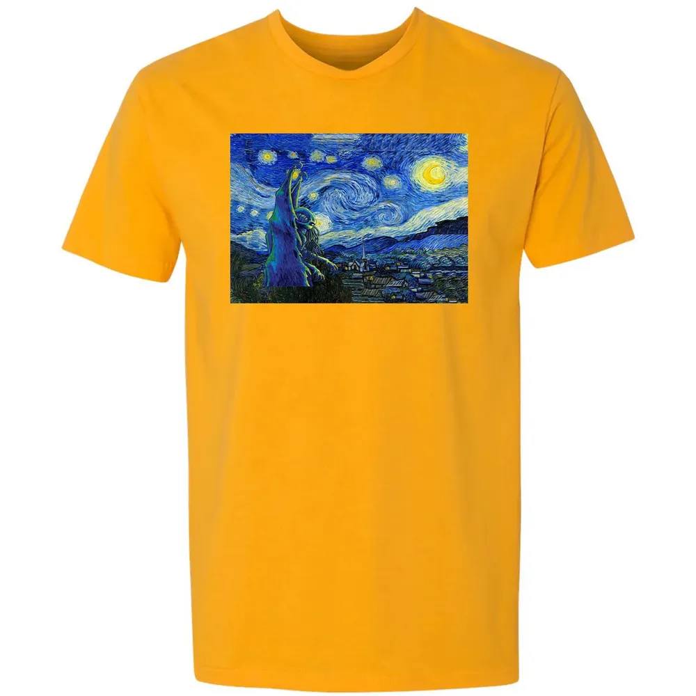Cthulhu In Starry Night Premium Unisex T-shirt - 11