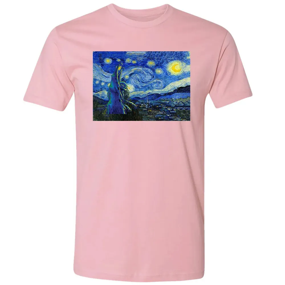 Cthulhu In Starry Night Premium Unisex T-shirt - 3