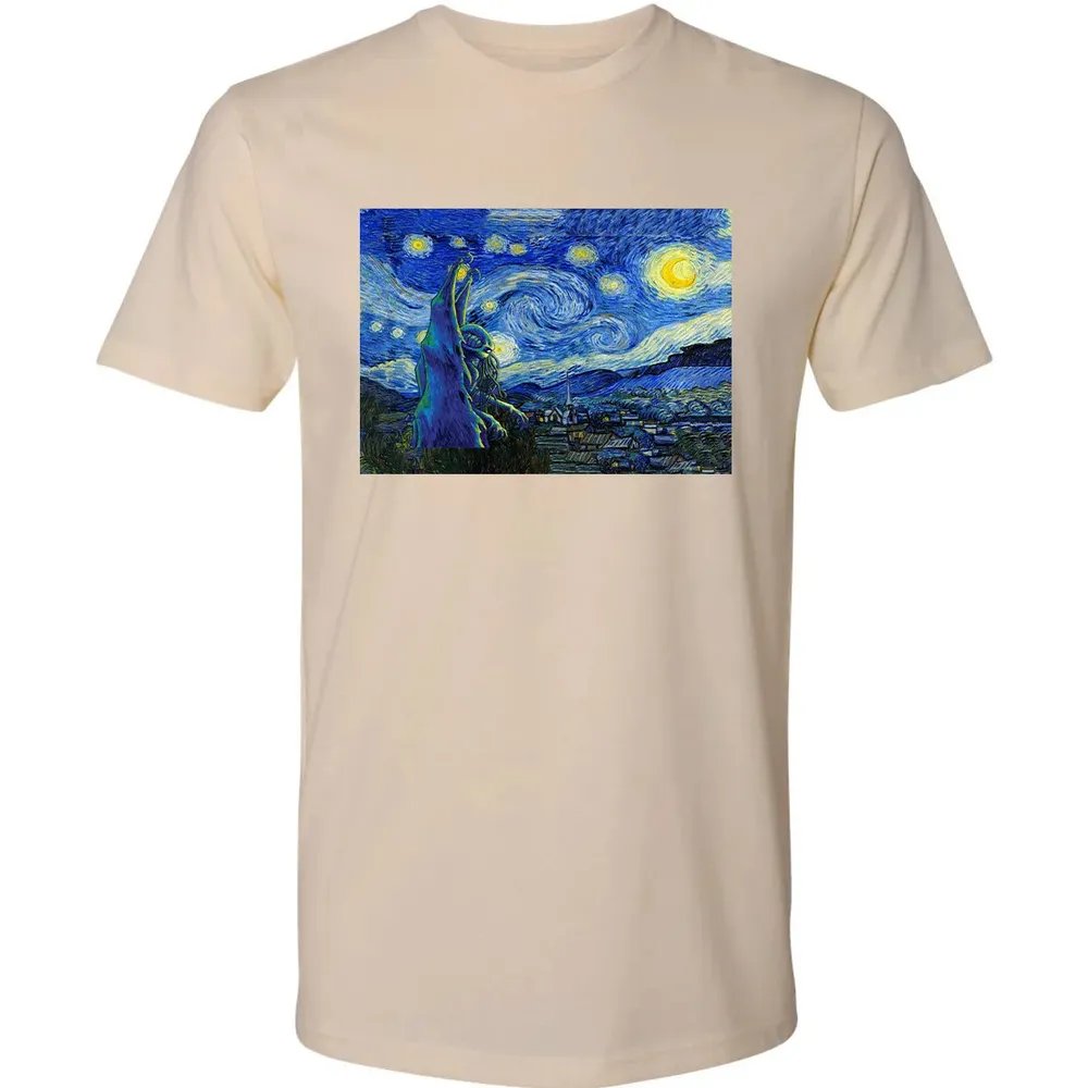 Cthulhu In Starry Night Premium Unisex T-shirt - 2