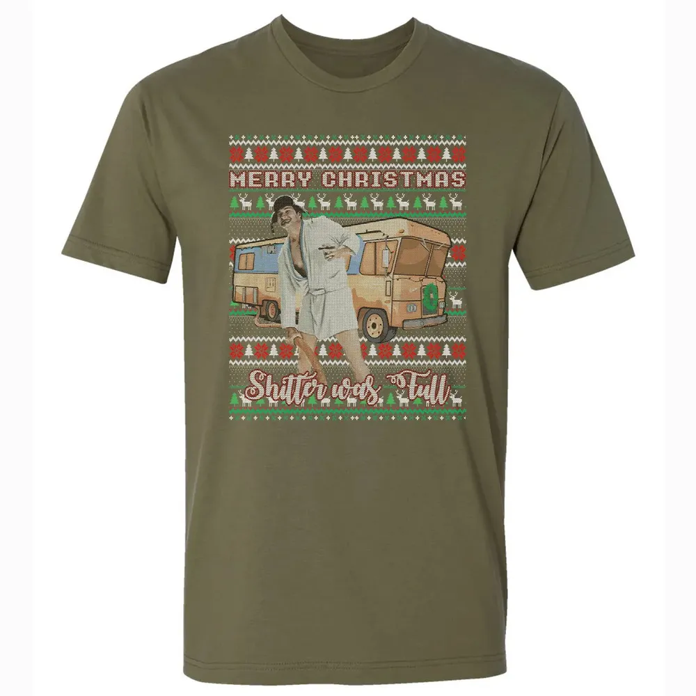 Merry Christmas Shitter Was Full Premium Unisex T-shirt - 5