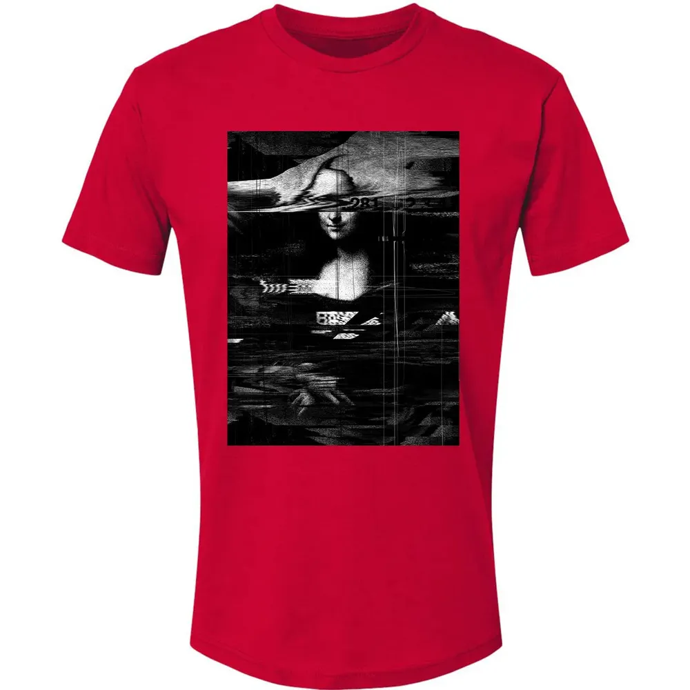 MONA LISA GLITCH Premium Unisex T-shirt - 6