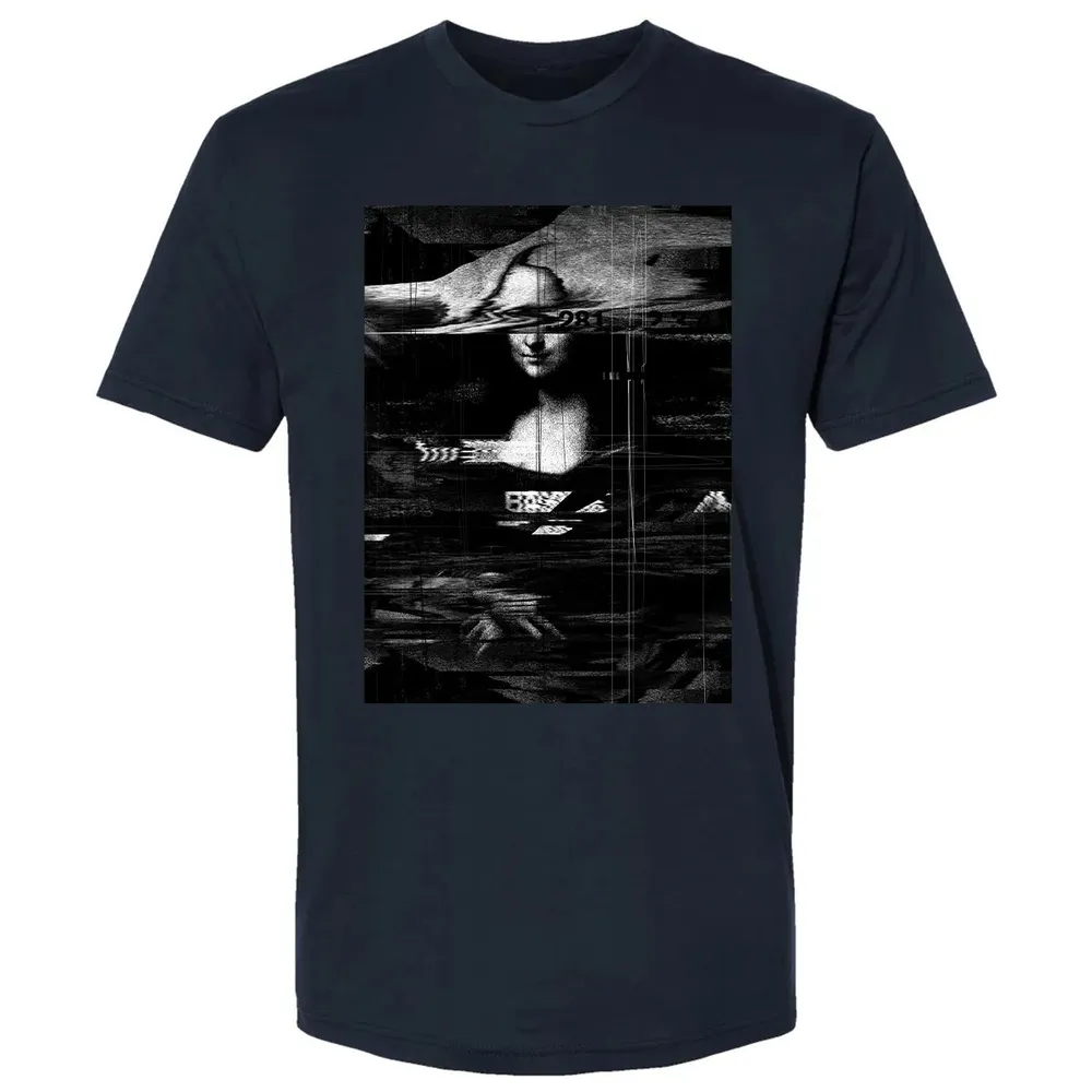 MONA LISA GLITCH Premium Unisex T-shirt - 2