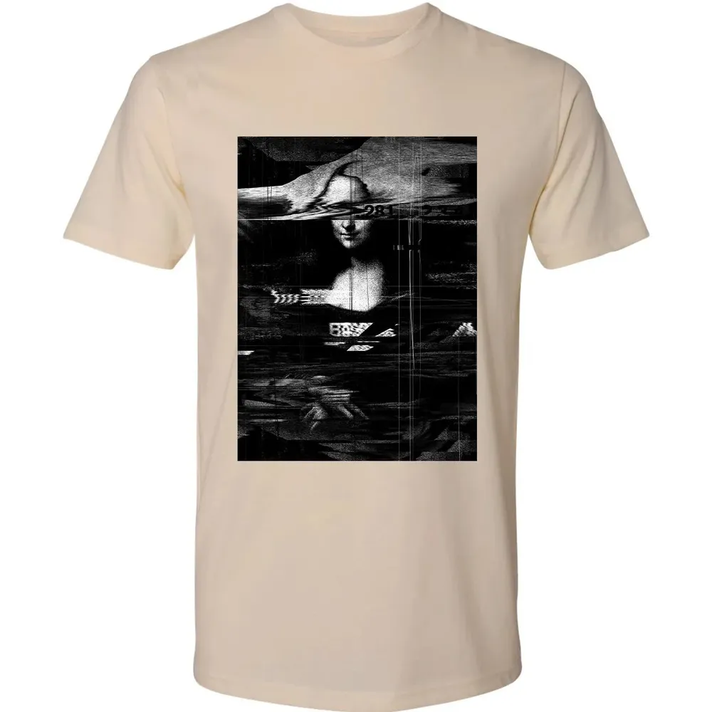 MONA LISA GLITCH Premium Unisex T-shirt - 13