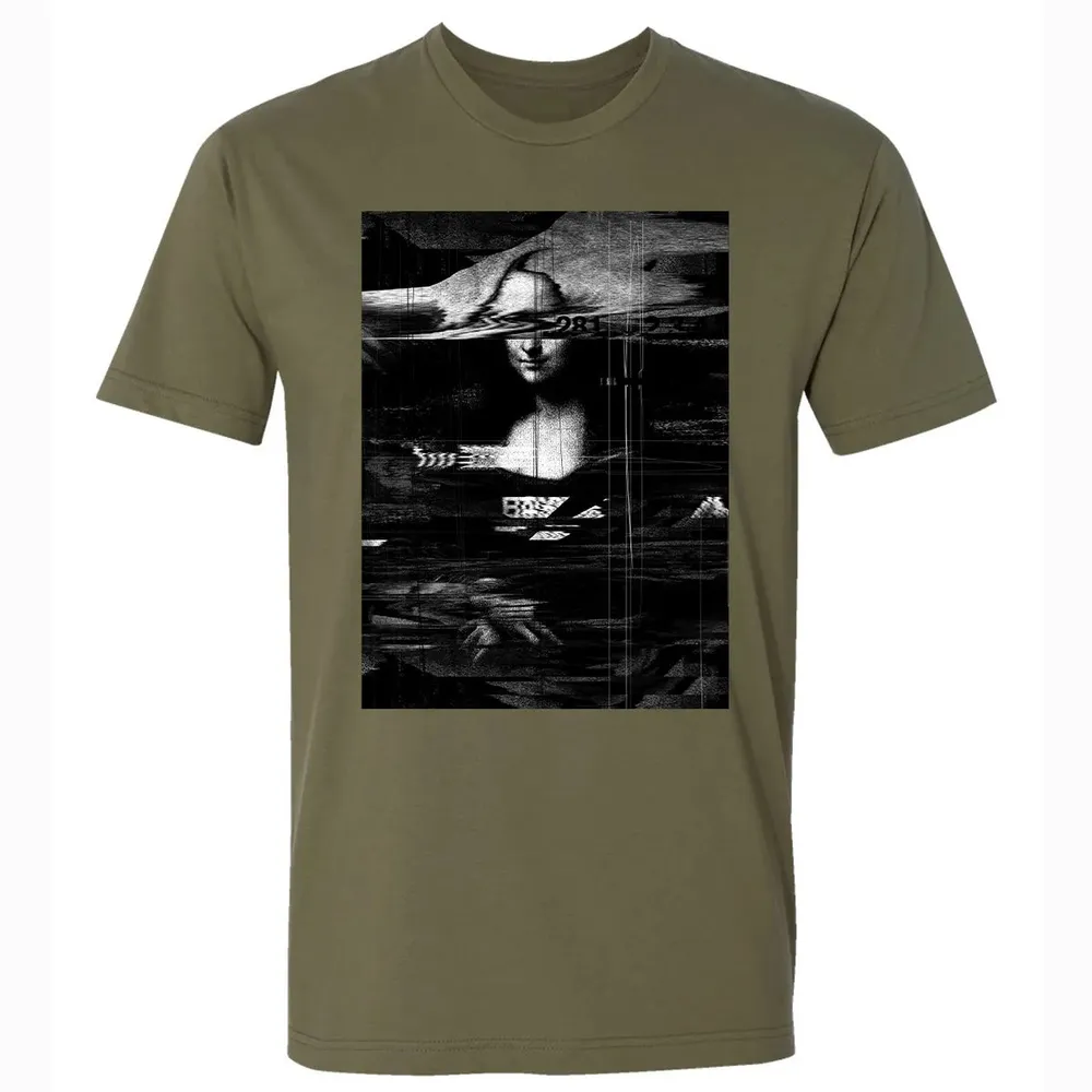 MONA LISA GLITCH Premium Unisex T-shirt - 5