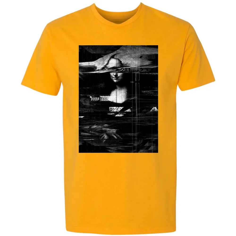 MONA LISA GLITCH Premium Unisex T-shirt - 11