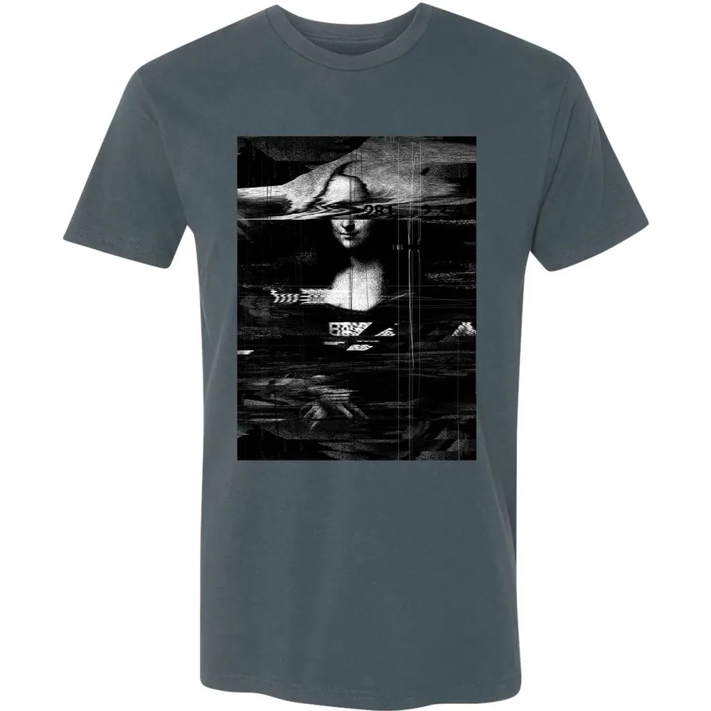 MONA LISA GLITCH Premium Unisex T-shirt - 14