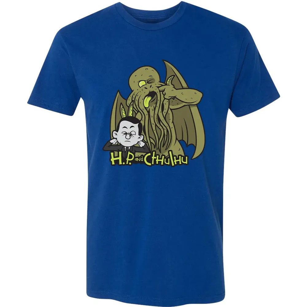 H.P and Cthulhu Premium Unisex T-shirt - 10