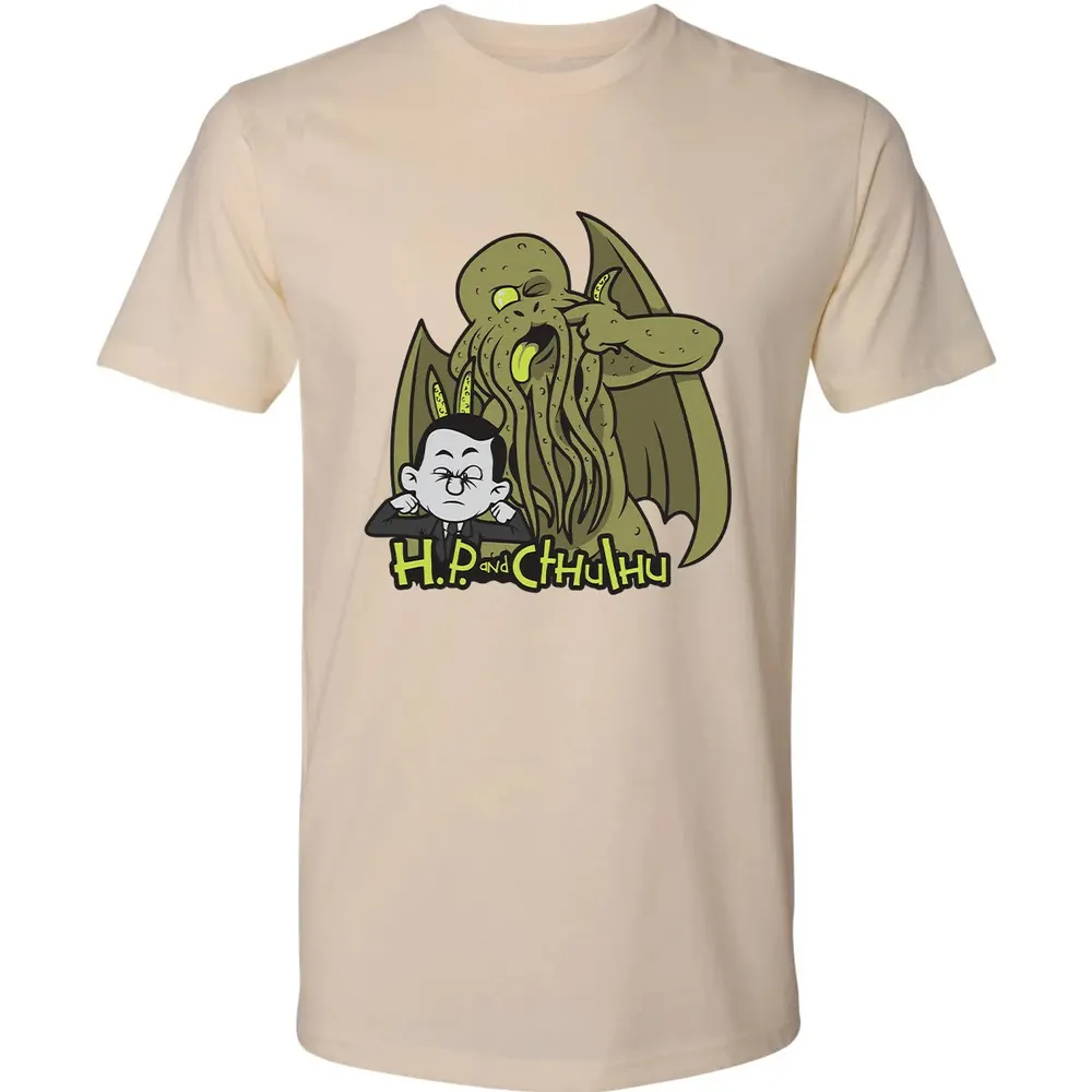 H.P and Cthulhu Premium Unisex T-shirt - 13