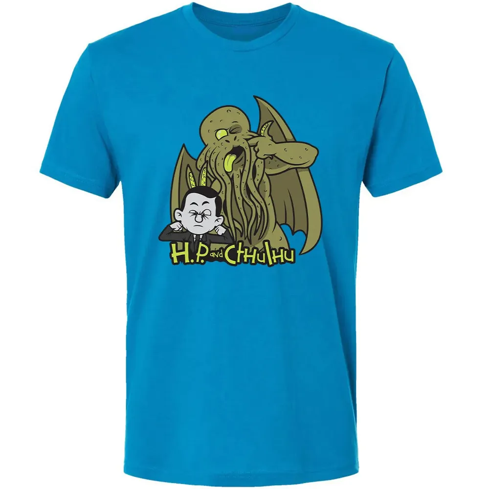 H.P and Cthulhu Premium Unisex T-shirt - 15
