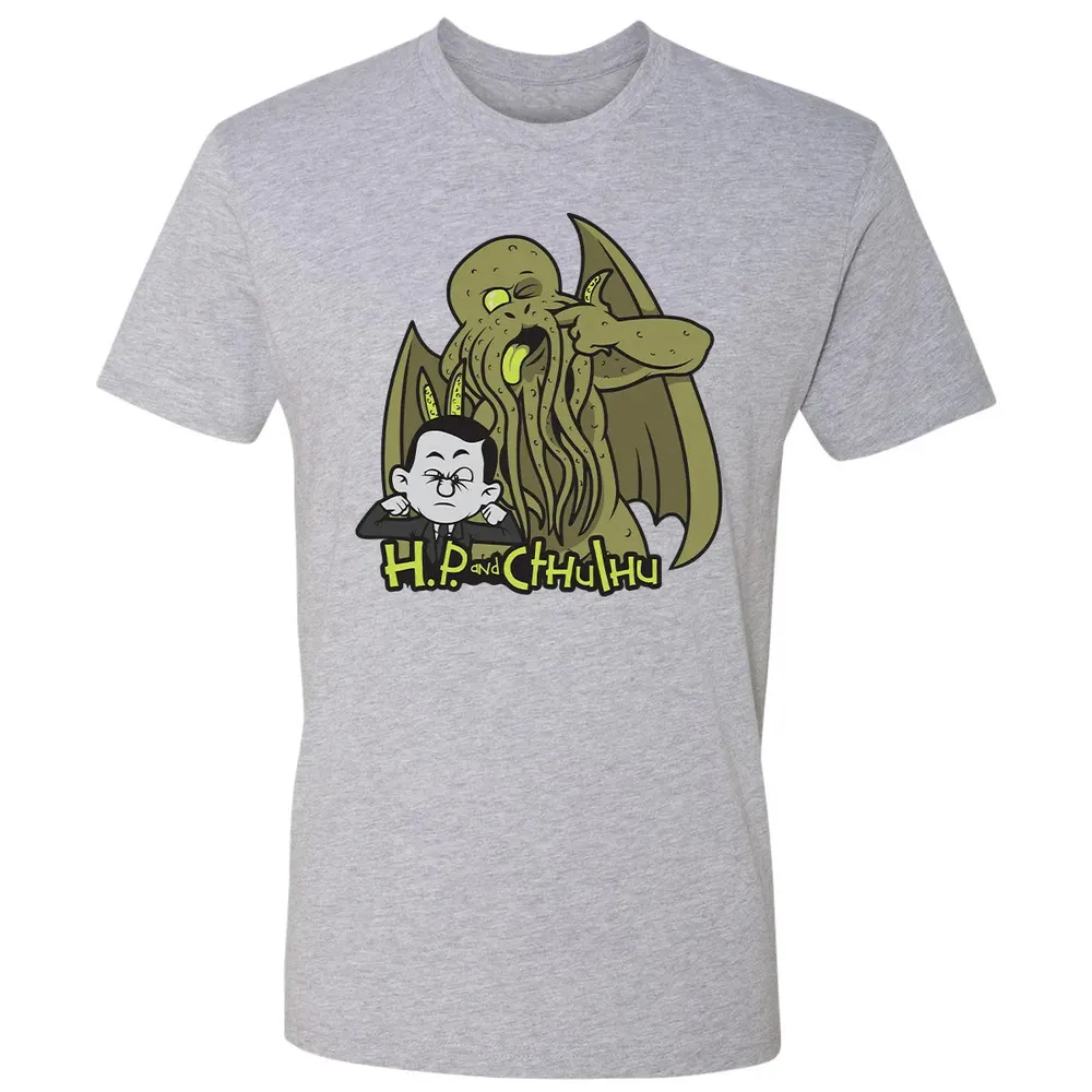 H.P and Cthulhu Premium Unisex T-shirt - 9