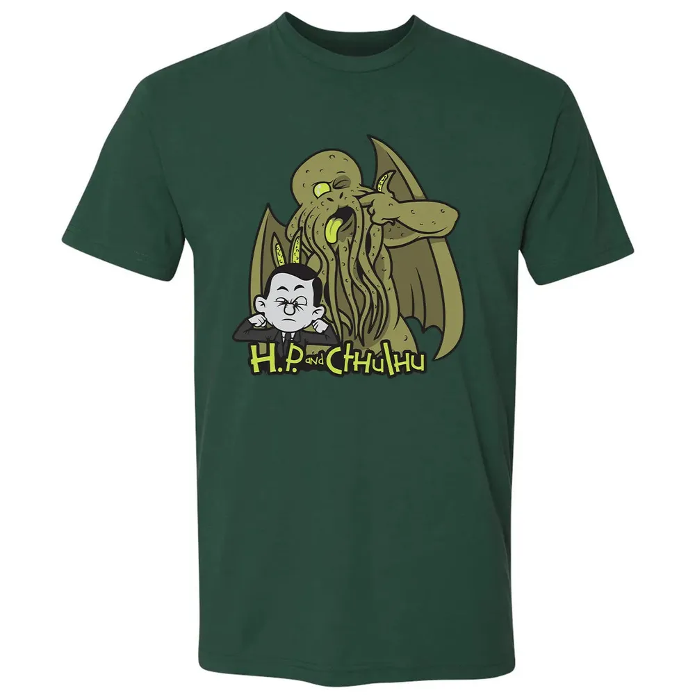 H.P and Cthulhu Premium Unisex T-shirt - 12