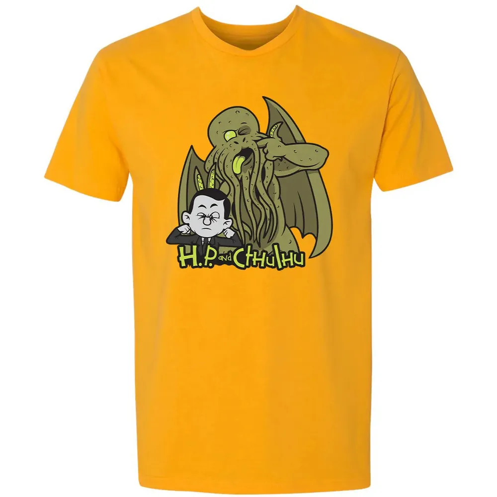 H.P and Cthulhu Premium Unisex T-shirt - 11